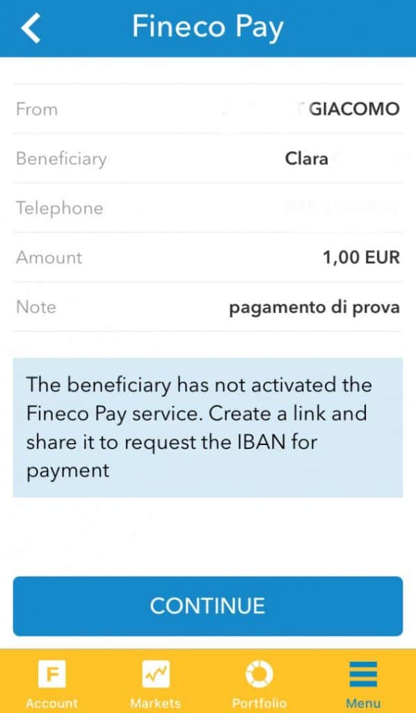 fineco pay costi