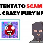 Messaggio di scam per rubare un NFT Crazy Fury