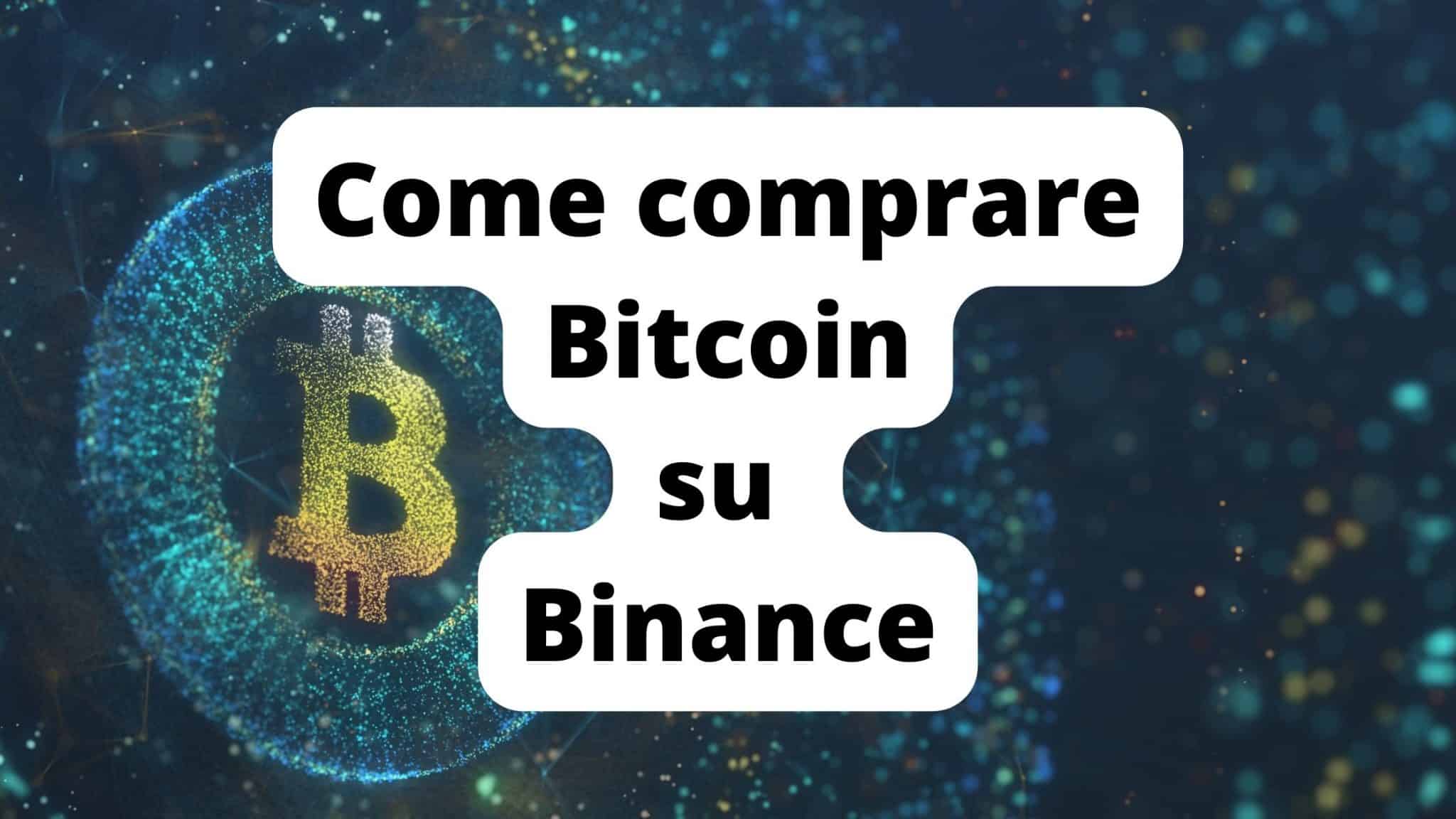 Come comprare bitcoin su Binance