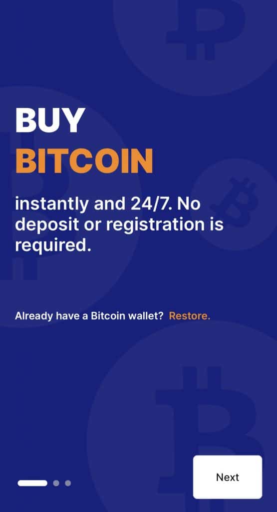 We can buy btc without giving personal information and without any verification
