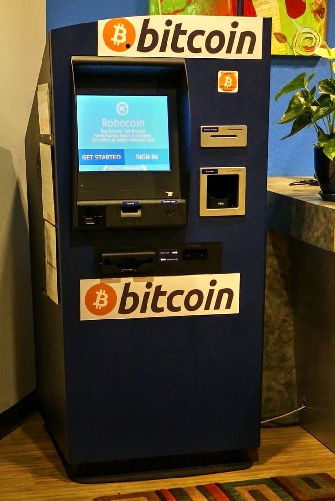 Ein Bitcoin-Automat, mit dem wir schnell Kryptowährungen kaufen können