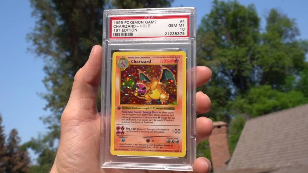 Logan Paul and Charizard first edition card, value $150,000