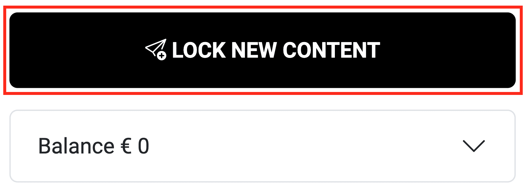 Button to create confidential content