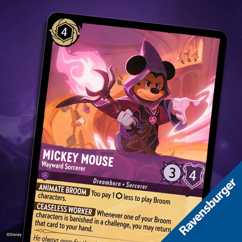 Mickey Mouse trading cards on Lorcana may be one of the most expensive