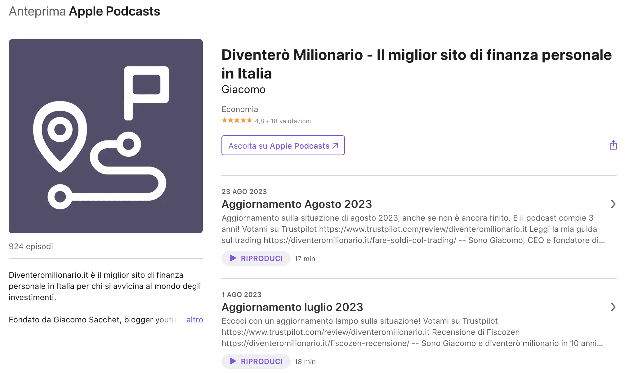 Il miglior podcast di finanza personale in Italia