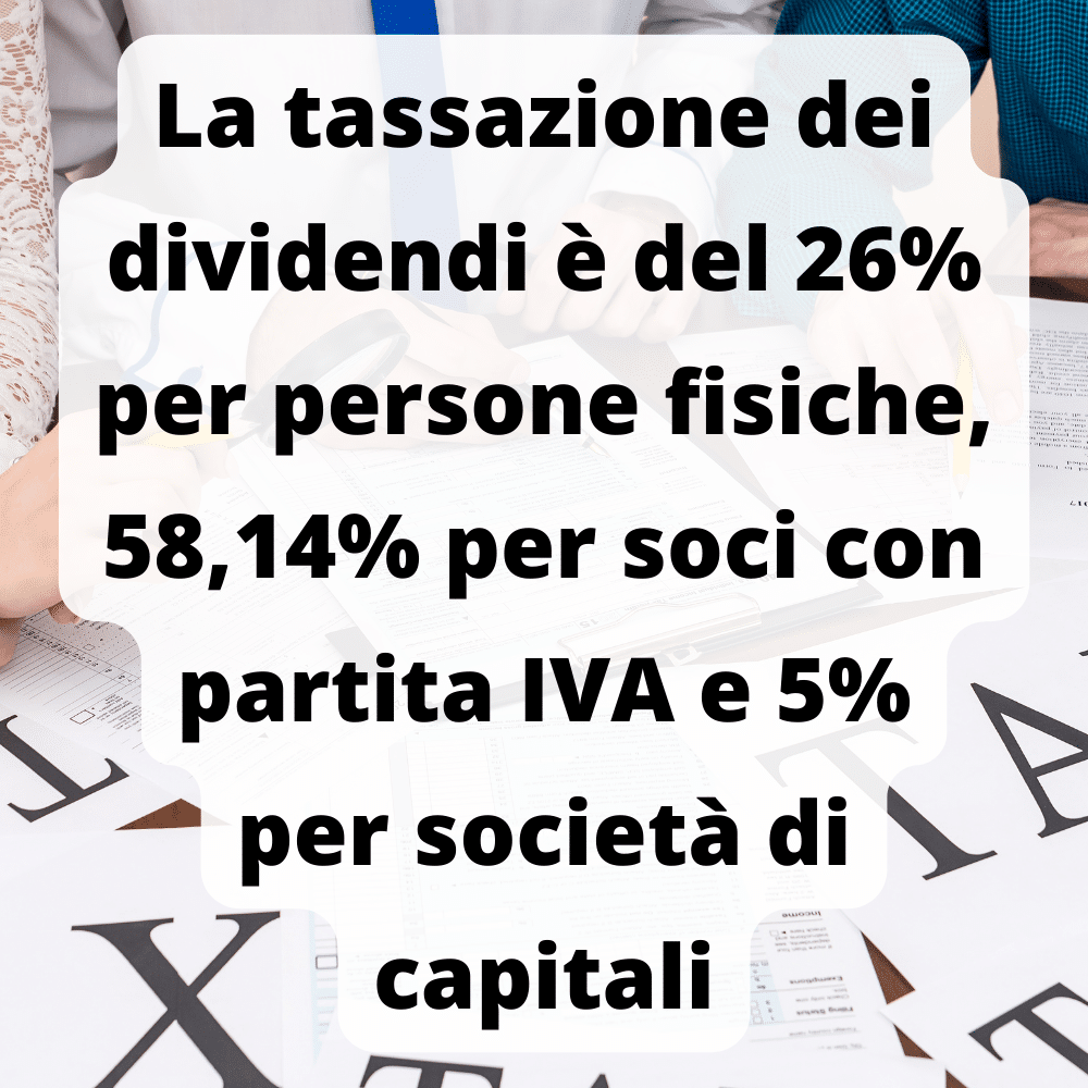 Tassazione dei dividendi